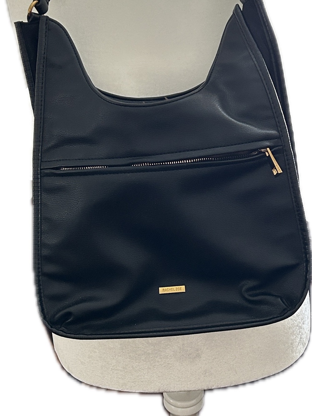 Rachel Zoe Black Hobo Bag with Braided Handle